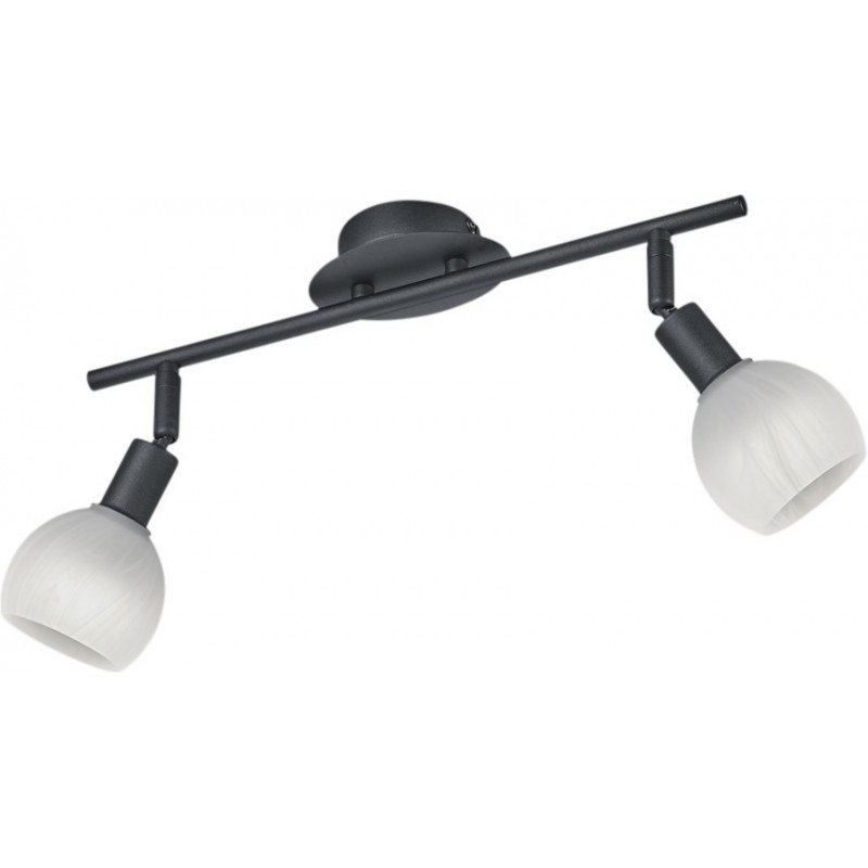 14,95 € Free Shipping | Ceiling lamp Reality Brest 40×21 cm. Ceiling and wall mounting Living room and bedroom. Modern Style. Metal casting. Black Color