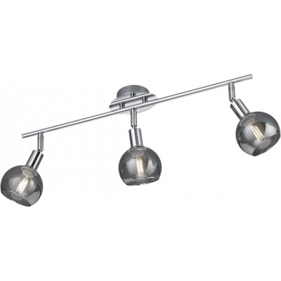 55,95 € Free Shipping | Ceiling lamp Reality Brest 58×21 cm. Ceiling and wall mounting Living room and bedroom. Modern Style. Metal casting. Plated chrome Color
