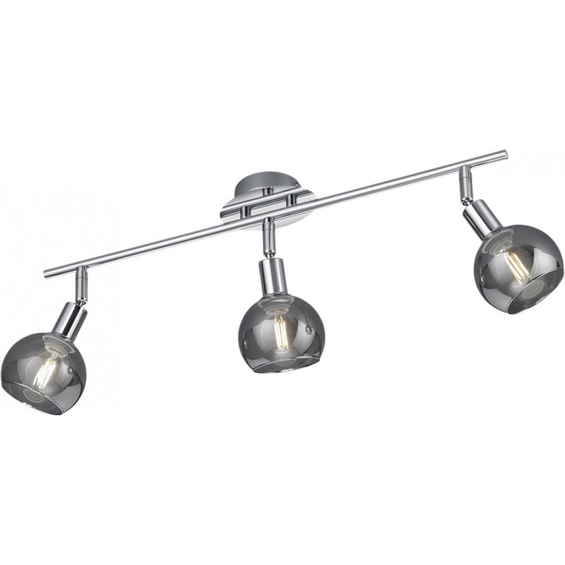 55,95 € Free Shipping | Ceiling lamp Reality Brest 58×21 cm. Ceiling and wall mounting Living room and bedroom. Modern Style. Metal casting. Plated chrome Color