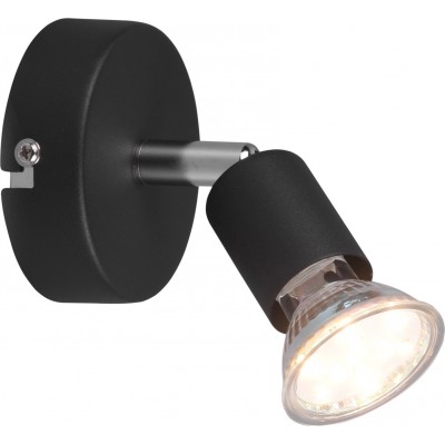 7,95 € Free Shipping | Indoor spotlight Reality Paris Ø 8 cm. Metal casting. Black Color