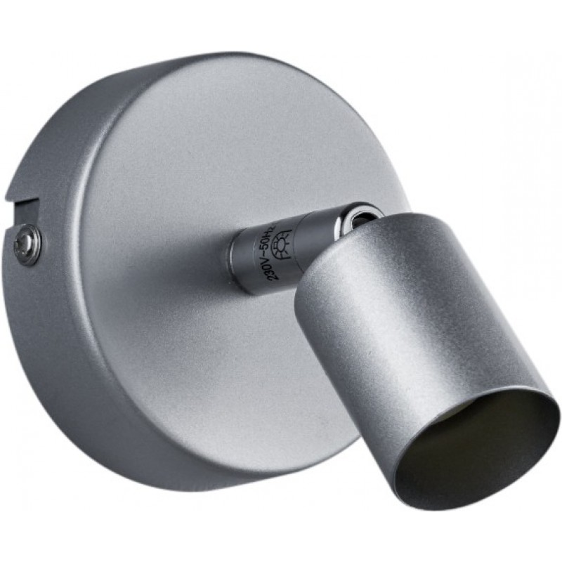 7,95 € Envío gratis | Foco para interior Reality Paris Ø 8 cm. Metal. Color gris