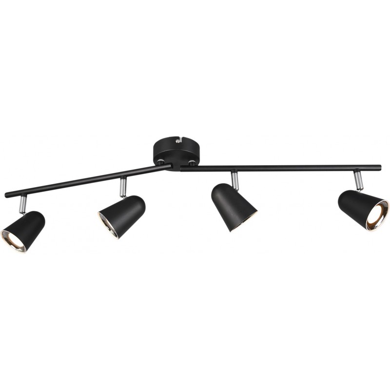 67,95 € Free Shipping | Indoor spotlight Reality Toulouse 3.5W 3000K Warm light. 78×17 cm. Dimmable LED. Directional light Living room and bedroom. Modern Style. Plastic and polycarbonate. Black Color