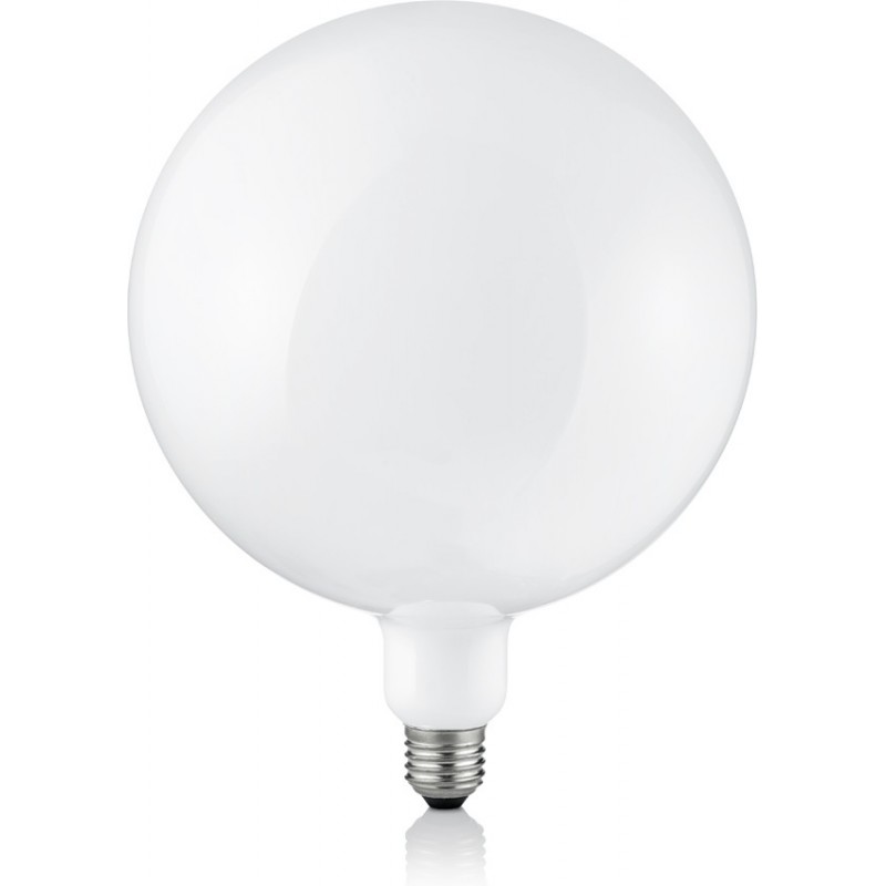 36,95 € Kostenloser Versand | LED-Glühbirne Reality Globo 6.5W E27 LED Ø 20 cm. Dimmbare mehrfarbige RGBW-LED. WiZ-kompatibel Wohnzimmer und schlafzimmer. Modern Stil. Glas. Weiß Farbe