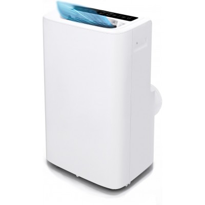 Pedestal fan 1300W 76×47 cm. Smart Portable Air Conditioner with WiFi connection. Dehumidifier. Led screen. Remote control ABS, Steel and Aluminum. White Color