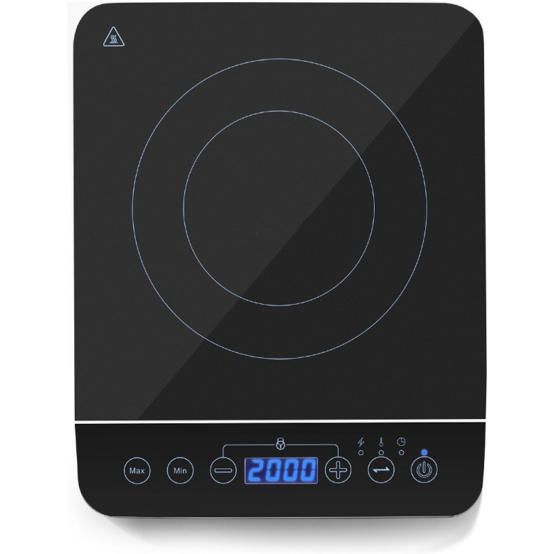77,95 € 送料無料 | キッチン家電 2000W 37×28 cm. 多機能ポータブルIHコンロ。 10段階のパワーでタッチ。鍋とキッチン用品が含まれています PMMA. ブラック カラー