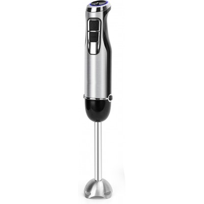 Kitchen appliance 1000W 38×6 cm. 4-in-1 set. Hand blender, chopper and mixing rod. 6 speeds. Includes measuring cup ABS and PMMA. Stainless steel and black Color