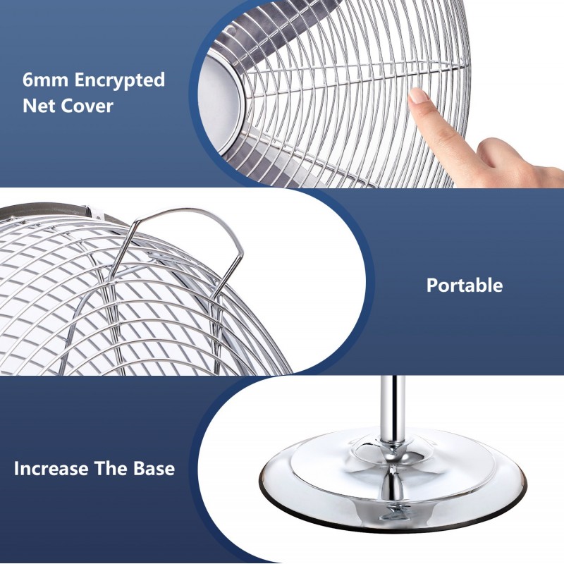 63,95 € Free Shipping | Pedestal fan 50W 123×45 cm. Oscillating. Metallic structure. Dimmable. Adjustable head Industrial Style. Metal casting. Silver Color