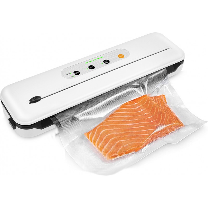 51,95 € Free Shipping | Kitchen appliance 112W 38×10 cm. Vacuum packing machine for food. Bag cutter. Includes accessories ABS and Polycarbonate. White Color
