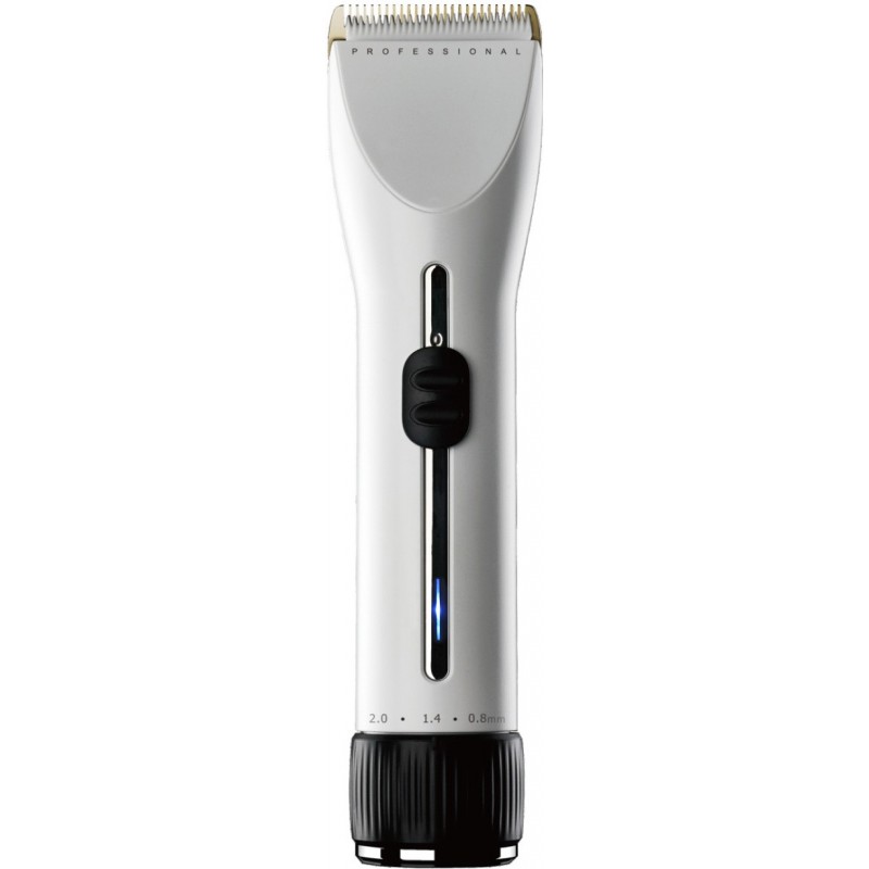 Personal care 3W 18×5 cm. Rechargeable hair clipper with 4 guide combs. Cut regulation. Stainless steel and nano-ceramic blades ABS and Stainless steel. White Color