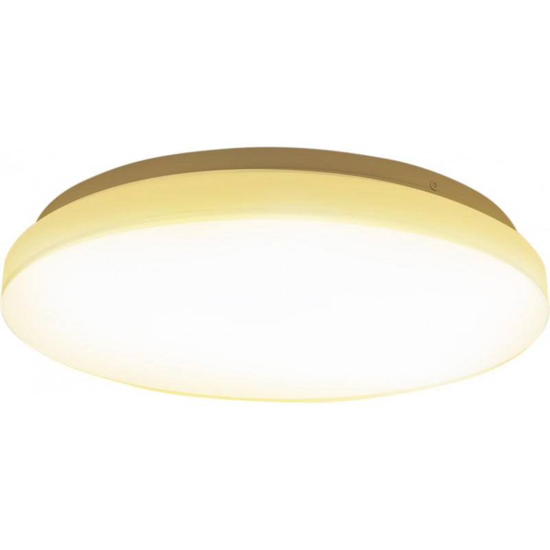 16,95 € Free Shipping | Indoor ceiling light 20W 3000K Warm light. Round Shape Ø 33 cm. LED ceiling lamp Metal casting and Polycarbonate. White Color