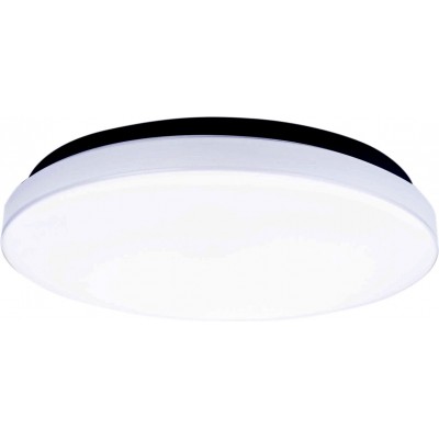 Indoor ceiling light 20W 6500K Cold light. Round Shape Ø 33 cm. LED ceiling lamp Metal casting and Polycarbonate. White Color
