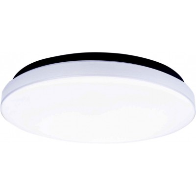 15,95 € Envio grátis | Luz de teto interna 20W 6500K Luz fria. Ø 33 cm. Lâmpada de teto LED Metais e policarbonato. Cor branco