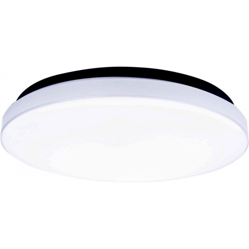 15,95 € Envio grátis | Luz de teto interna 20W 6500K Luz fria. Ø 33 cm. Lâmpada de teto LED Metais e policarbonato. Cor branco