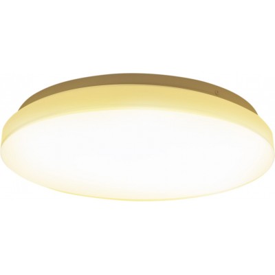 19,95 € Free Shipping | Indoor ceiling light 24W 3000K Warm light. Round Shape Ø 38 cm. LED ceiling lamp Metal casting and Polycarbonate. White Color