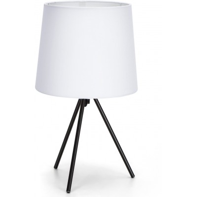 18,95 € Envío gratis | Lámpara de sobremesa 40W 44×21 cm. Lámpara decorativa minimalista Acero. Color blanco