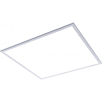 Painel de LED 50W 6500K Luz fria. Forma Quadrado 60×60 cm. Alumínio e PMMA. Cor branco