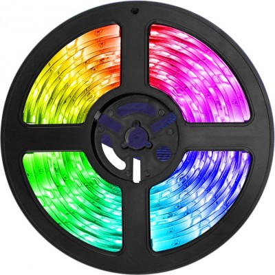 15,95 € Free Shipping | LED strip and hose 24W 300×1 cm. LED strip. Synchronizable with Music. Multi-color RGB. Remote control. Waterproof. self-adhesive 3 meters PMMA