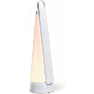 Desk lamp 7W 4000K Neutral light. 38×34 cm. Touch control portable night light. 2 lighting modes. Dimmable. Multi-color RGB Polycarbonate. White Color