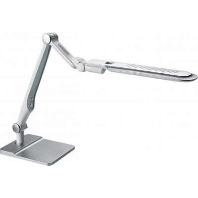 Lámpara de escritorio 10W 94×22 cm. Flexo LED Policarbonato. Color plata