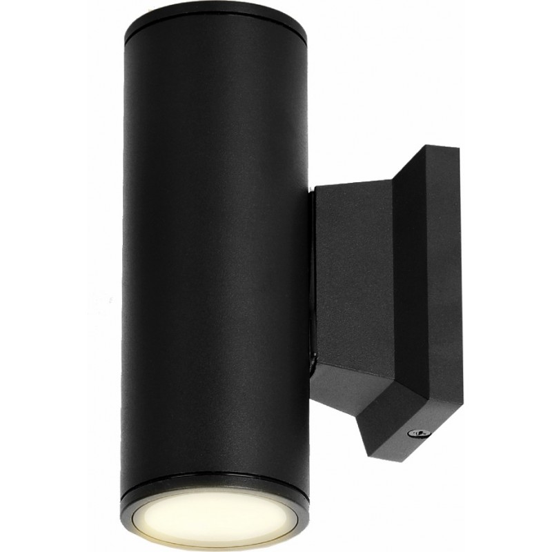 11,95 € Бесплатная доставка | Настенный светильник для улицы Цилиндрический Форма 17×10 cm. Водонепроницаемый Алюминий. Антрацит Цвет