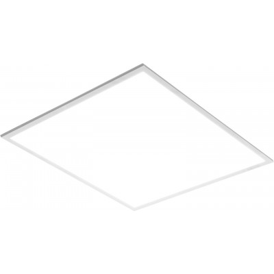 24,95 € Free Shipping | LED panel 40W 6000K Cold light. 60×60 cm. Aluminum and pmma. White Color