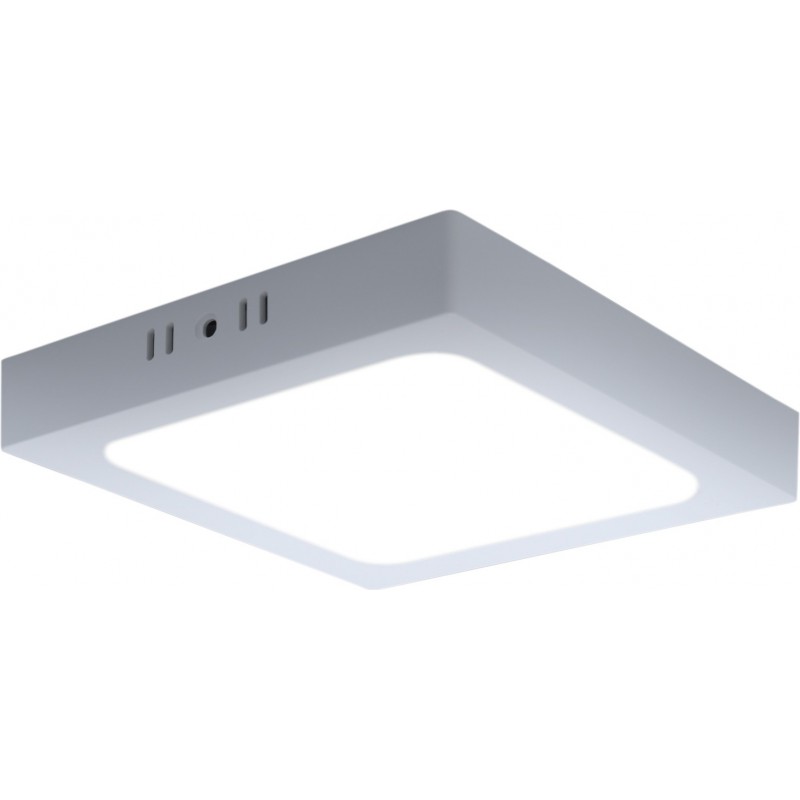 6,95 € Envio grátis | Luz de teto interna 18W 6500K Luz fria. 23×23 cm. Lâmpada de teto LED Cor branco