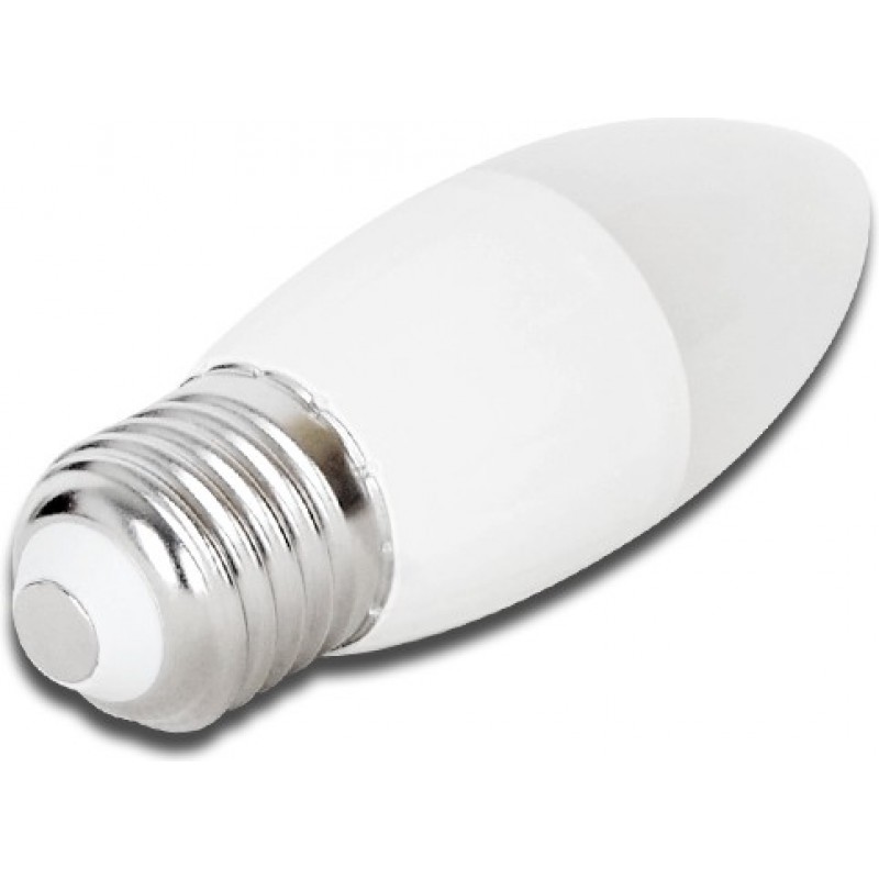8,95 € Free Shipping | 5 units box LED light bulb 6W E27 3000K Warm light. Ø 3 cm. White Color