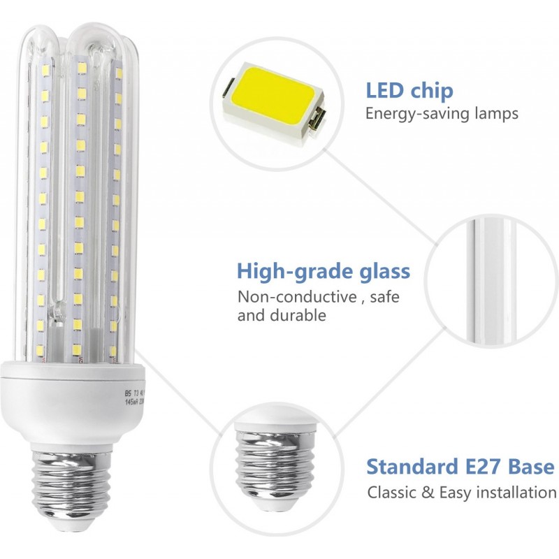 25,95 € Free Shipping | 5 units box LED light bulb 19W E27 Ø 4 cm