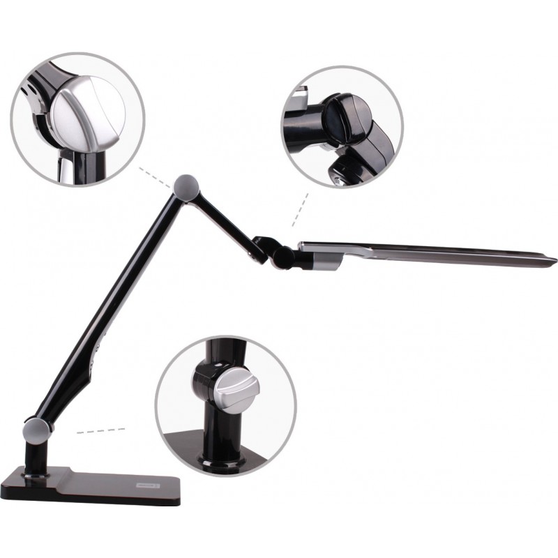 39,95 € Free Shipping | Desk lamp 10W 94×22 cm. LED gooseneck Polycarbonate. Black Color