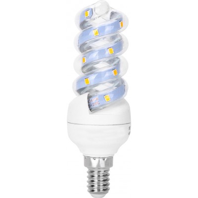 5 units box LED light bulb 7W E14 LED 3000K Warm light. 12 cm. LED spiral