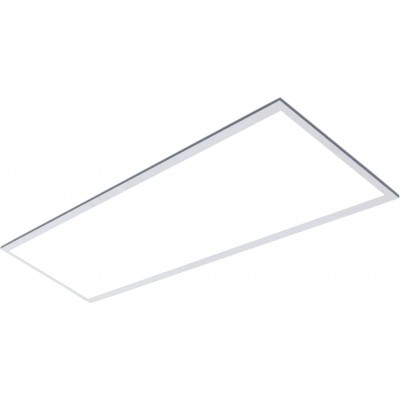 37,95 € Free Shipping | LED panel 40W 4000K Neutral light. Rectangular Shape 120×30 cm. Aluminum and pmma. White Color