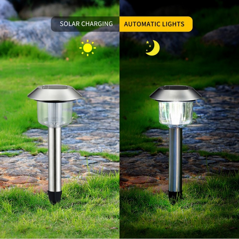 38,95 € Free Shipping | 6 units box Luminous beacon 0.8W 6500K Cold light. 37×13 cm. Water resistant. Automatic power on and off Stainless steel and Polycarbonate. Silver Color