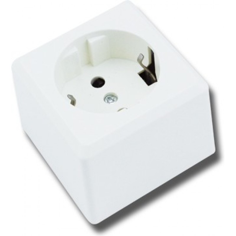 9,95 € Free Shipping | 5 units box Lighting fixtures 6×6 cm. Wall plug. standard socket White Color