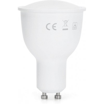 5 Einheiten Box Fernbedienung LED-Lampe 7W GU10 LED Ø 5 cm. Intelligente LEDs. W-lan. Dimmbar. Kompatibel mit Alexa und Google Home PMMA und Polycarbonat. Weiß Farbe