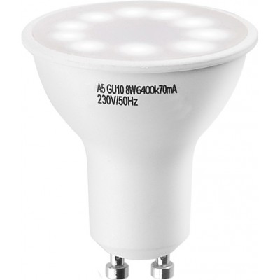 8,95 € Kostenloser Versand | 5 Einheiten Box LED-Glühbirne 8W GU10 LED Ø 5 cm. Weiß Farbe