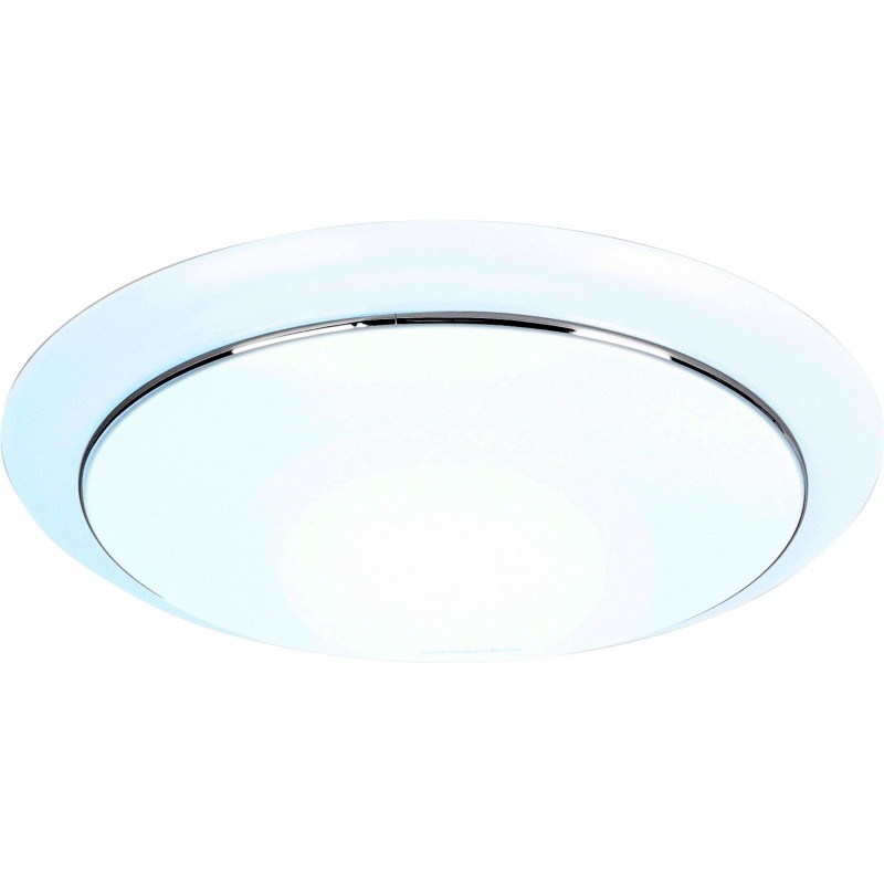 11,95 € Kostenloser Versand | Innendeckenleuchte 12W 6500K Kaltes Licht. Ø 26 cm. LED-Deckenleuchte. Diamant-Design Metall und polycarbonat. Weiß Farbe