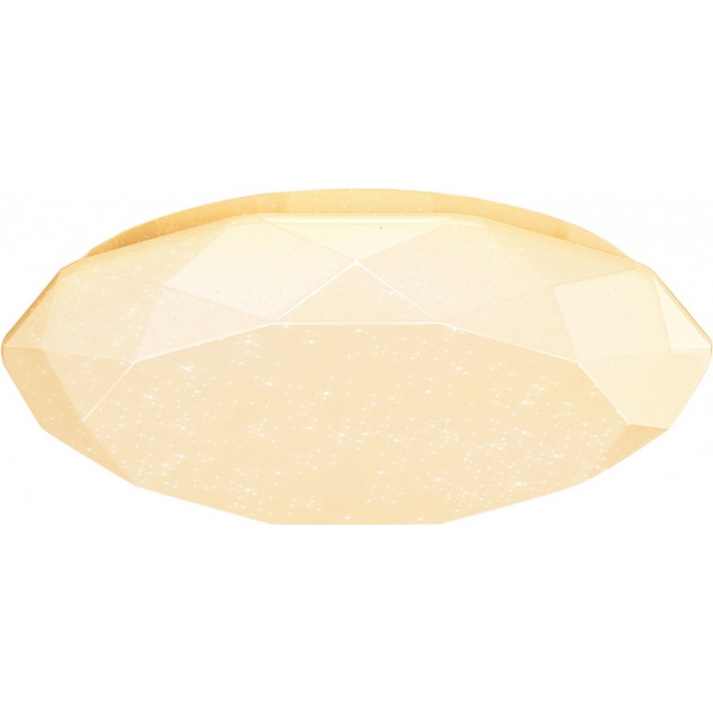 10,95 € Envoi gratuit | Plafonnier intérieur 12W 3000K Lumière chaude. Ø 25 cm. Plafonnier LED. conception de diamant Métal et polycarbonate. Couleur blanc