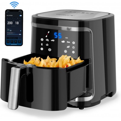 Kitchen appliance Aigostar 1900W 42×35 cm. Smart Air Fryer PMMA. Black Color