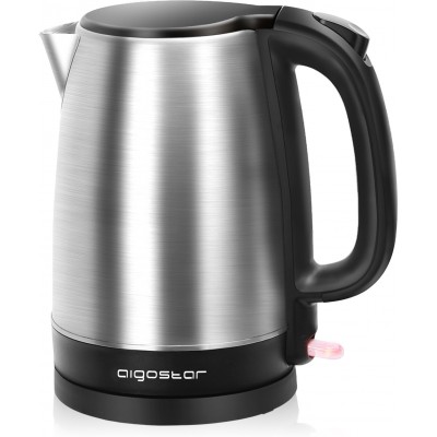 19,95 € Free Shipping | Kitchen appliance Aigostar 2200W 24×22 cm. Electric kettle Stainless steel. Black Color