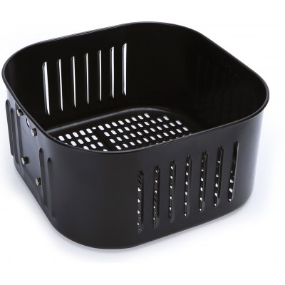 Elettrodomestico da cucina Aigostar 24×24 cm. Cestello per friggere senza manico Alluminio. Colore nero