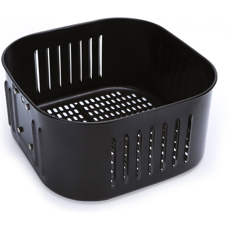 10,95 € Envio grátis | Eletrodoméstico de cozinha Aigostar 24×24 cm. Cesta de fritar sem alça Alumínio. Cor preto