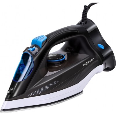 32,95 € Free Shipping | Home appliance Aigostar 2600W 33×16 cm. Steam iron ABS, PMMA and Polycarbonate. Blue and black Color