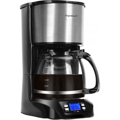 43,95 € Envío gratis | Electrodoméstico de cocina Aigostar 800W 33×23 cm. Máquina de café por goteo PMMA. Color negro
