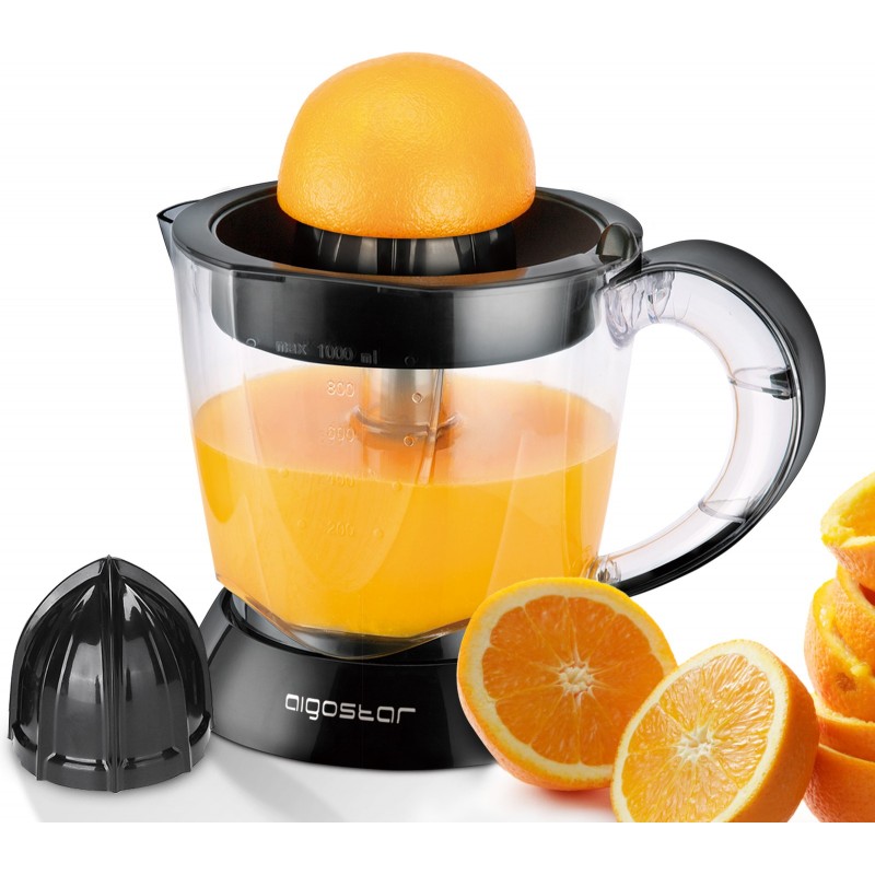 17,95 € Envío gratis | Electrodoméstico de cocina Aigostar 40W 22×21 cm. Exprimidor de zumo de naranja eléctrico Abs. Color negro