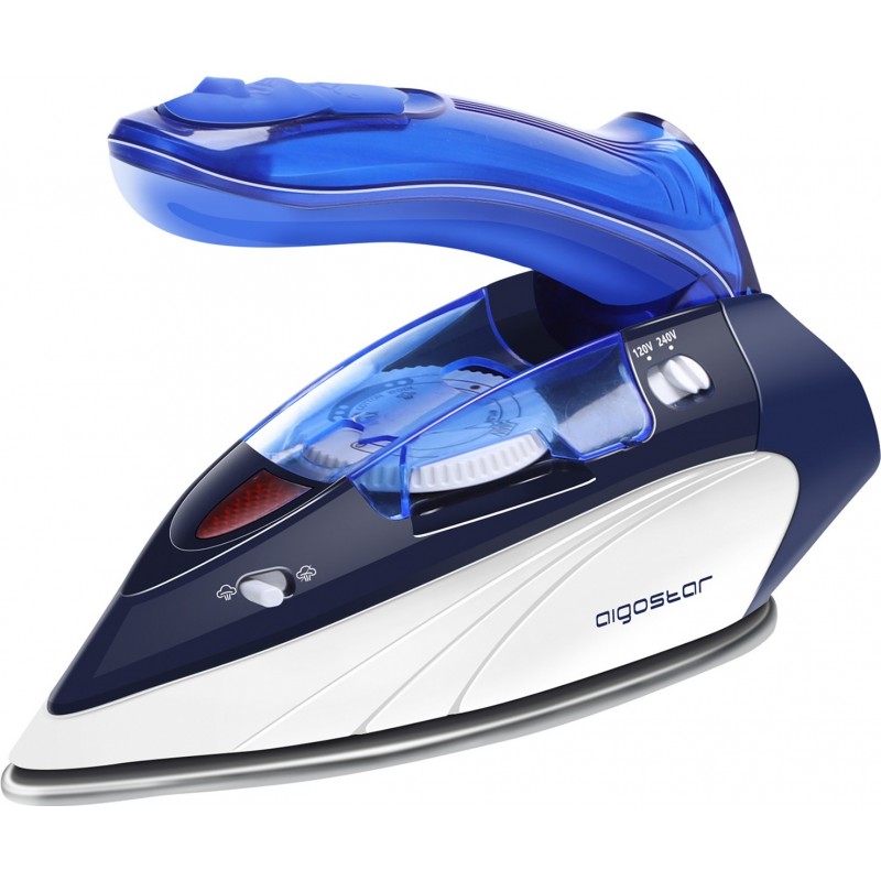 13,95 € Free Shipping | Home appliance Aigostar 1100W 20×10 cm. Travel iron Abs, pmma and polycarbonate. Blue Color