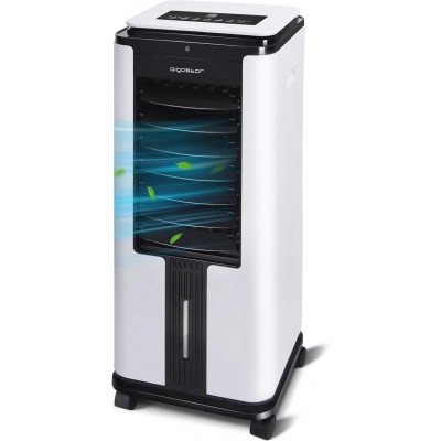 117,95 € Envio grátis | Ventilador de pé Aigostar 75W 75×33 cm. Refrigerador de ar Pmma e policarbonato. Cor branco e preto