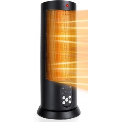 43,95 € Free Shipping | Heater Aigostar 1500W 46×18 cm. Tower heater Black Color