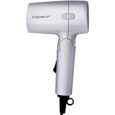 9,95 € Free Shipping | Personal care Aigostar 1200W 17×16 cm. Travel hair dryer ABS and Polycarbonate. Silver Color