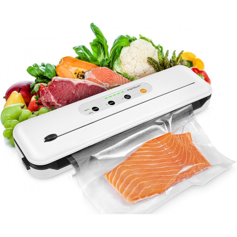 34,95 € Free Shipping | Kitchen appliance Aigostar 112W 38×10 cm. Vacuum sealer Abs and polycarbonate. White Color