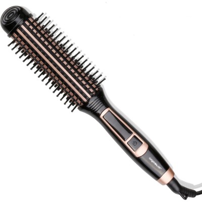 Cuidado personal Aigostar 24W 34×9 cm. Cepillo moldeador de pelo. Rizador eléctrico PMMA. Color negro